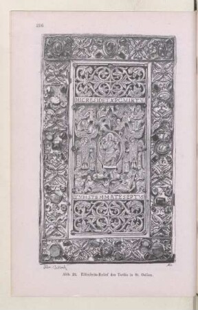 Abb. 22. Elfenbein-Relief des Tutilo in St. Gallen