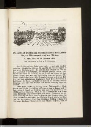 Die Zeit nach Erstürmung des Brückenkopfes von Toboly bis zum Abtransport nach dem Westen