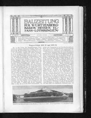 Wagner-Schule 1902/1903 und 1903/04