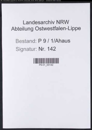 Sterberegister Standesamt Ahaus