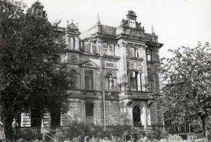 Zerstörungen Zweiter Weltkrieg - Stadtgebiet. Palais Bürklin, Kriegsstraße