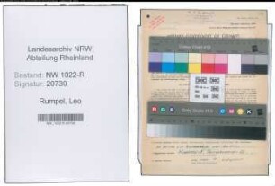 Entnazifizierung Leo Rumpel , geb. 16.09.1911 (Betriebsleiter)