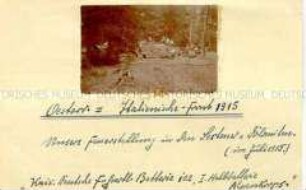 Ansicht von der österreichisch-italienischen Front 1915