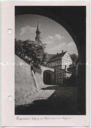 Tangermünde, Roßfurt, Aufgang zur Stadt