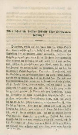 137-151 Was lehrt die heilige Schrift über Kirchenverfassung?