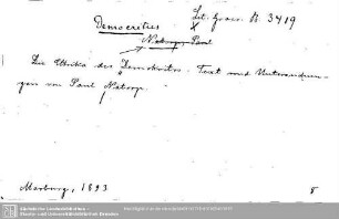 Literatura Graeca B 3419