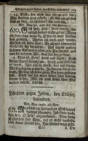 Pflichten gegen Jesum, den Erlöser, besonders. - Von der Sorge für den Leib.