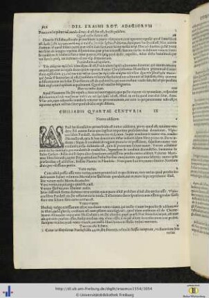 Proverbiorum chiliadis quartae centuria IX.