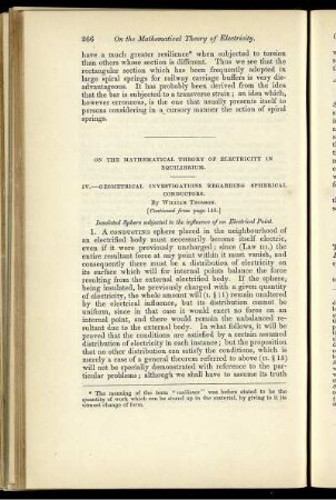 On the mathematical theory of electricity in equilibrium.