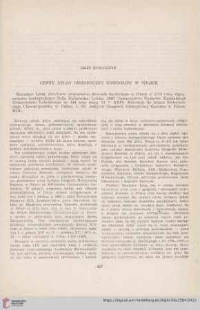 Cenny atlas historyczny kościołów w Polsce