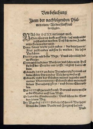 Item der nachfolgenden Psalmen einen ...