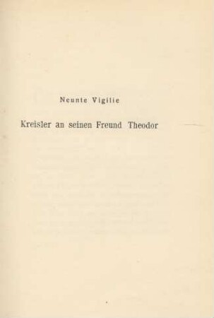 Neunte Vigilie