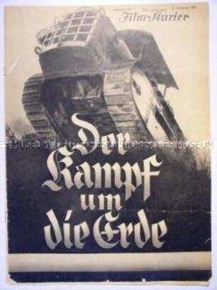 Filmzeitschrift zu dem sowjetischen Spielfilm "Der Kampf um die Erde" von Sergej Eisenstein