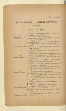 La Convention. - Histoire extérieure