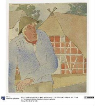 Bauer vor Haus (Figürliche Darstellungen)