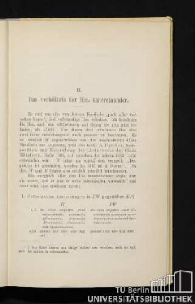 II. Das verhältnis der Hss. untereinander.
