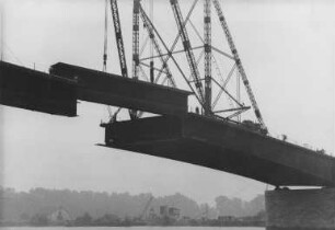 Bau Straßenbrücke Schierstein/Rhein