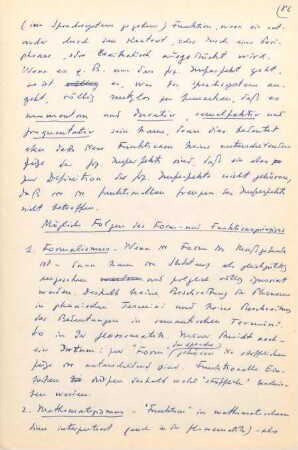 86-105, Mögliche Folgen des Form- und Funktionsprinzips