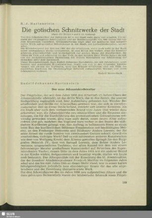 Die gotischen Schnitzwerke der Stadt