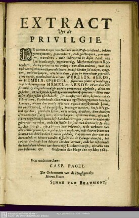 Extract Vyt de Privilgie