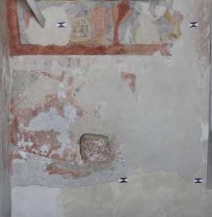 Szenen aus Heiligenlegenden — Malerei an der südlichen Tonnenwand — Wandbild