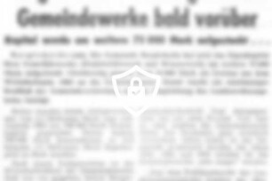 Magere Jahre der Bargteheider Gemeindewerke bald vorüber