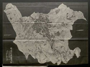 Relief- Karte des Gemeindebezirks Elberfeld