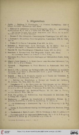 1. Allgemeines (Nr. 1-159)