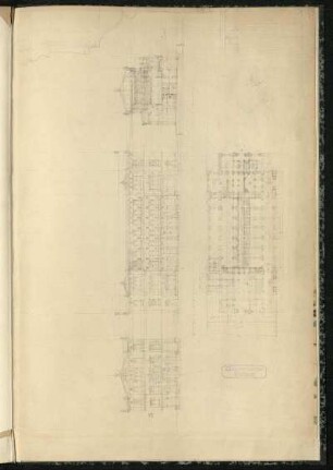 Entwurf zu einem königlichen Konzertsaal an der Stelle des Königsbau in Stuttgart (Aufrisse, Grundriss)