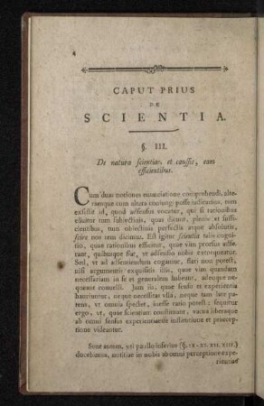 Caput Prius De Scientia.
