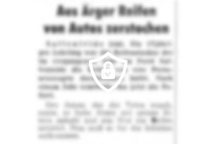 Aus Ärger Reifen von Autos zerstochen