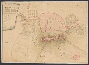 Plan der Chur-Saechs. Berg Festung Stolpen