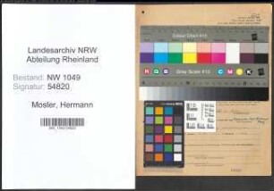 Entnazifizierung Hermann Mosler , geb. 26.12.1912 (Anwalt)