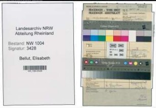 Entnazifizierung Elisabeth Bellut , geb. 15.12.1895 ()