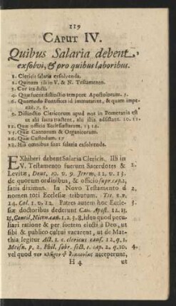 Caput IV. Quibus Salaria debent exsolvi, & pro quibus laboribus