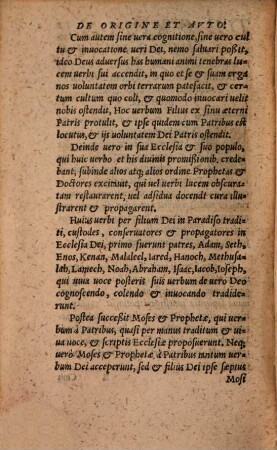 De origine et autoritate verbi dei, et quae pontificum, patrum et conciliorum sit autoritas ... recognita et aucta