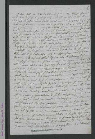 Brieffragment von Louise Otto-Peters an August Peters