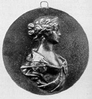 Medaillon mit Profilbildnis der Prinzessin Charlotte von Preußen (1798-1860)