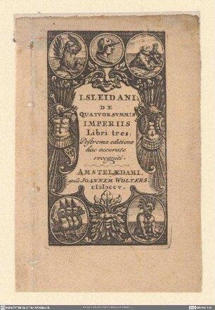 I. Sleidani De Qvatvor Svmmis Imperiis
