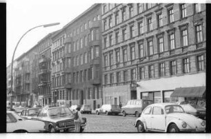 Kleinbildnegative: Mietshäuser, Goebenstr. 4-10, 1980