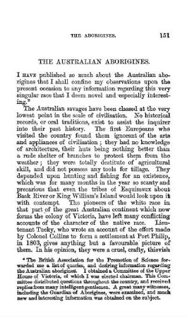 THE ABORIGINES