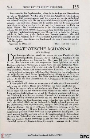 Spätgotische Madonna