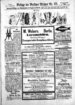 Beilage der Berliner Wespen Nr. 23