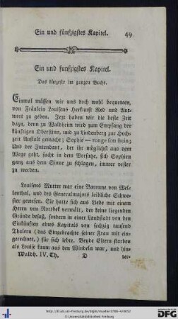Ein und fünfzigstes Kapitel.