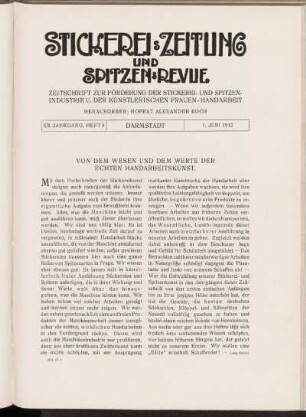 12: Heft 9, 1. Juni 1912