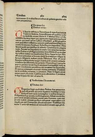 165r-166r, Auctoritates. De amore dei. Titulus XLVI.