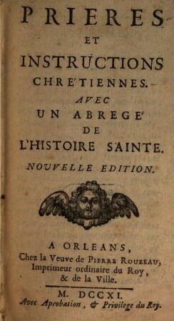 Prières et instructions chrétiennes
