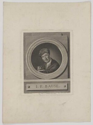 Bildnis des I. F. Bause