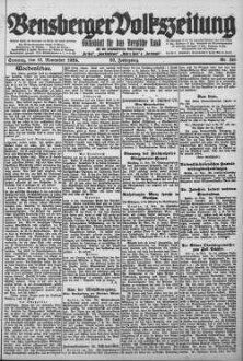 Bensberger Volkszeitung. 1907-1929