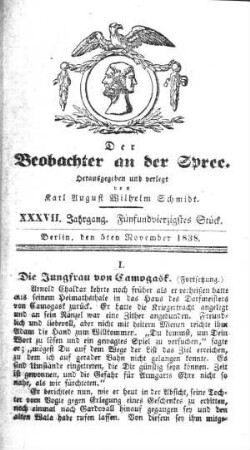 45. Stueck, 5. November 1838